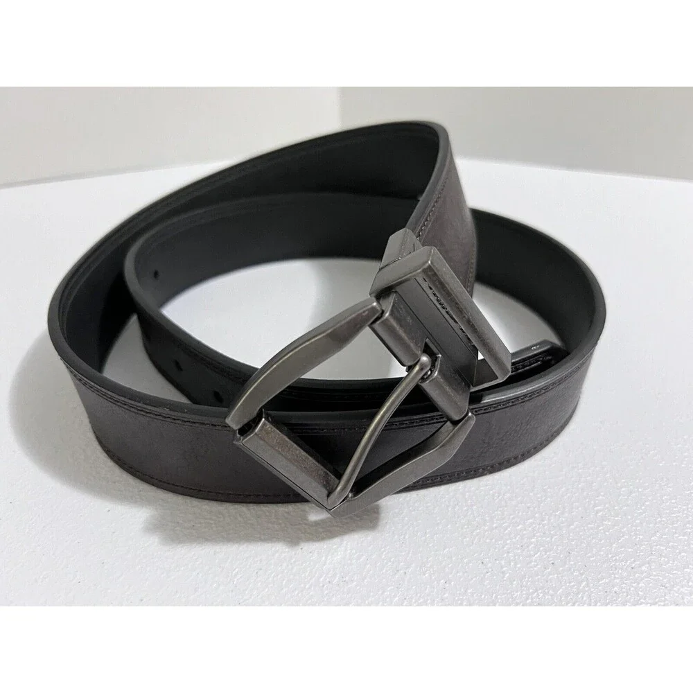 Levi Strauss Men's Leather TOP Belt Synthetic Leather Lining Original Riveted 40